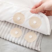 棉质按扣式羽绒被轻薄被固定器 子母扣被子夹--4对装
