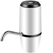 双马达电动式桶装水抽水器 自动压水泵--白色（KI）